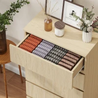 HOMCOM Chest of Drawers, 5-Drawer Storage Cabinets, Modern Dresser, Storage Drawer Unit for Bedroom(m-9)