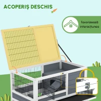 PawHut Cusca Etajata cu Roti – Animale Mici de Interior(m-5)