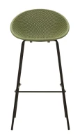 Mauro Ferretti Set scaune de bar Ibiza verde 2 bucăți cm 50x50x98 (înălțime șezut cm 75)(m-2)
