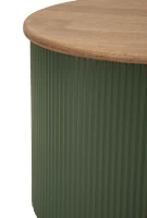 Mauro Ferretti Set de măsuță de cafea Frankfurt verde 2 bucăți cm 87x53x32-50x35x28(m-7)