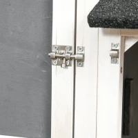 PawHut Cusca Exterior pentru Iepuri – Cu Roti, Casa si Zona de Alergat(m-10)