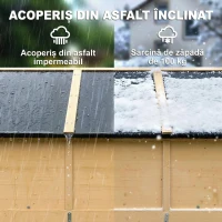 Outsunny magazie debara spațiu depozitare unelte dulap exterior(m-6)