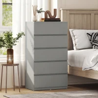 HOMCOM Chest of Drawers, 5-Drawer Storage Cabinets, Modern Dresser, Storage Drawer Unit for Bedroom(m-7)
