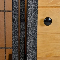 Pawhut Cusca Iepuri Exterior – Lemn & Metal, Cu Rampa & Spatiu Deschis(m-11)