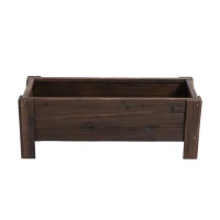 Outsunny ghiveci din lemn pentru plante, 100x36.5x36 cm, maro(m-12)