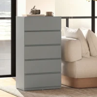 HOMCOM Chest of Drawers, 5-Drawer Storage Cabinets, Modern Dresser, Storage Drawer Unit for Bedroom(m-8)