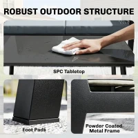 Outsunny 4 Seater Rattan Garden Furniture Set with 2 Armchairs, Loveseat, Coffee Table, Garden Sofa Set with Cushions, Grey(m-5)