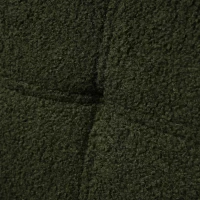 Divano letto con funzione letto, schienale regolabile, gambe dorate, rivestimento in sherpa, 175x64x72 cm, Verde(m-12)