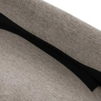 Divano angolare a forma di L con chaise longue, rivestimento in cotone-lino, cuscini inclusi, 166x118x77 cm, Grigio scuro(m-12)