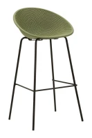 Mauro Ferretti Set scaune de bar Ibiza verde 2 bucăți cm 50x50x98 (înălțime șezut cm 75)(m-1)