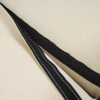 Divano-letto pieghevole multifunzionale, 2-in-1, schienale regolabile, rivestimento in cotone e lino, 127x75x94 cm, Beige(m-12)