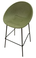 Mauro Ferretti Set scaune de bar Ibiza verde 2 bucăți cm 50x50x98 (înălțime șezut cm 75)(m-4)