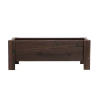 Outsunny ghiveci din lemn pentru plante, 100x36.5x36 cm, maro(m-11)