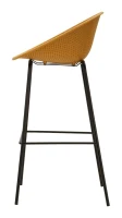 Mauro Ferretti Set scaune de bar Ibiza muștar 2 bucăți cm 50x50x98 (înălțime șezut cm 75)(m-3)