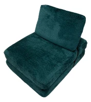 Mauro Ferretti Fotoliu/pat Faster turcoaz cm 80x100x80 (compresat - dimensiune pat cm 204x80x18)(m-4)