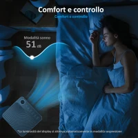 HOMCOM Condizionatore Portatile 7000 BTU: Raffreddamento, Deumidificatore, Ventilatore, Modalità Notturna.(m-7)