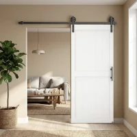 HOMCOM Porta Scorrevole Porta da Interno Stile Industriale, 81.3x213.4cm, Legno(m-10)