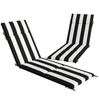 Outsunny perne impermeabile pentru mobilier de piscină, perne mari pentru șezlonguri, perne șezlonguri de exterior(m-1)
