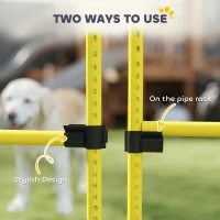 Zestaw Agility dla psów PawHut, 4 elementy, treningowy(m-5)