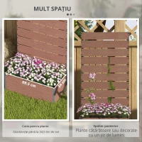 Outsunny Ghiveci de Gradina cu Spalier pentru Plante Caţaratoare, Viţa de Vie, Flori, Pat Independent Ridicat(m-6)