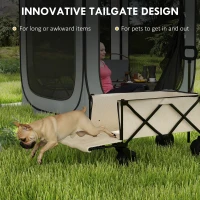 Outsunny Wózek ogrodowy 100 kg, składany, transportowy, Bollerwagen(m-6)