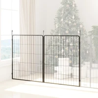PawHut 2 Piece Dog Pen Expansion Pack for 100cm High Pet Playpen with 3 Stakes, for Small Medium Large Dogs(m-7)
