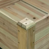 Outsunny Jardinière surélevée avec Étagère de Rangement en Bois, Carré Potager sur Pied surélevé, 113 x 56 x 84 cm, vert(m-8)