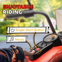 Motocykl elektryczny dla dzieci 6V, muzyka, 3-5 km/h(m-6)