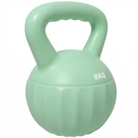 SPORTNOW Kettlebell for Strength Training Kettle Bell with Non-Slip Handle 8 kg Green(m-10)