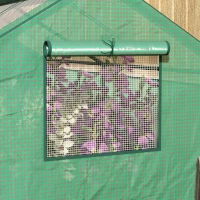 Outsunny Mini-szklarnia na przedwiośnie, szklarnia foliowa, odporna na warunki pogodowe, 180 x 92 x 92 cm, Zielony(m-8)