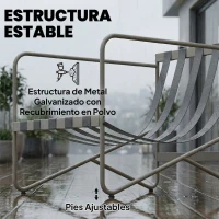 Outsunny Conjunto de Jardín Exterior de 4 Piezas con Sofá de 2 Plazas 2 Sillones Mesa de Vidrio Templado Cojines Gruesos Rosa(m-7)