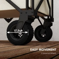 Outsunny Wózek ogrodowy 100 kg, składany, transportowy, Bollerwagen(m-7)