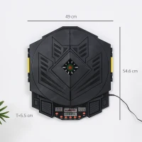 HOMCOM Dart Board Set, Electronic Dartboard with LED Digital Score Display, Soft Tip Darts, 27 Games, Speaker Sound(m-3)