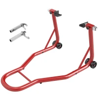 HOMCOM Universal Wheel Lift, Steel-Red(m-1)