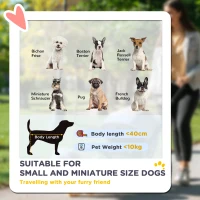 PawHut Wózek dla psa i kota, składany, do 10 kg, granatowy(m-4)