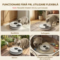 PawHut distribuitor automat cu timer(m-8)