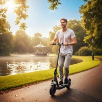 SPORTNOW Foldable Electric Scooter with 350W Motor, Up to 25km/h(m-9)