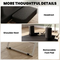 SPORTNOW Reformer Pilates pliabil pentru acasă cu 2 benzi elastice(m-4)