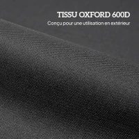 Outsunny Lot de 8 Sacs de Lestage pour Tonnelle, 40 kg, Tissu Oxford 600D Résistant, Pieds de Tente, Noir(m-7)