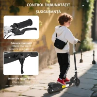 HOMCOM trotineta electrica, pentru copii, 74x36x73-91cm(m-4)