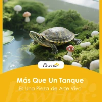 PawHut Acuario para Tortugas Terrario de Tortugas con Plataforma Rampa y Vista Panorámica 360° 60x35x28 cm Blanco(m-9)