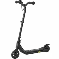 HOMCOM 120W Electric Scooter, E-Scooter, Adjustable Height, Rear Brake, for Ages 6+, Black(m-10)