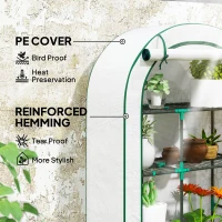 Szklarnia z rolowanymi drzwiami, regały, stalowa, zimowa(m-4)