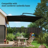 Stojak na parasol z betonu, do parasoli bocznych, stabilny(m-4)