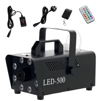 HOMCOM Maszyna do mgły 450W z 13 kolorowymi diodami LED RGB(m-1)
