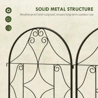 Outsunny Metalowe kratki do wspinaczki, 2 szt., odporne na rdzę, ogród(m-7)