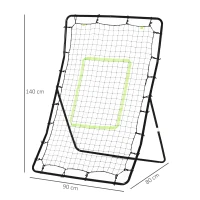 HOMCOM Rebounder Net, Playback Game Spot Target Baseball Training Equipment for Play Teaching(m-3)