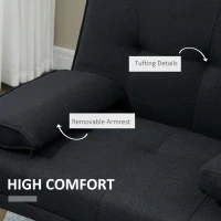 Sofa rozkładane 3-osobowe z stolikiem i uchwytami, Szare(m-6)