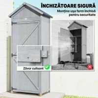 Outsunny căsuță dulap depozitare unelte exterior(m-7)