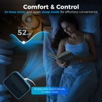 HOMCOM Klimatyzator przenośny 12 000 BTU, funkcje chłodzenia, osuszania, wentylatora, tryb nocny, sterowanie głosowe WiFi(m-7)